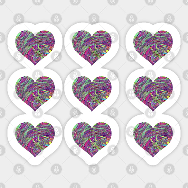 Hearts pack Sticker by EmeraldWasp